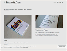 Tablet Screenshot of greyscalepress.com